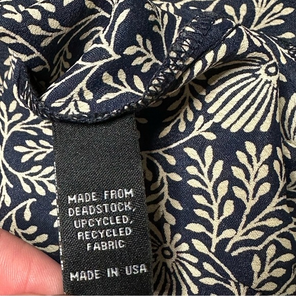 Christy Dawn Floral Print Midi Length Dress upcycled fabric small - Picture 6 of 6